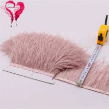 52 Farben Großhandel 10 Meter/Los Breite 10–15 cm weiche gefärbte Fransen Straußenfedern Trimmen Band Kleidung Trim Dekoration