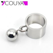 316l Edelstahl runde Charm Ringe mit Kugel für Frauen Silber Farbe süße Ringe Valentinstag Geschenke Zilver Bagues Anillo