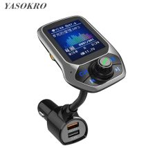 1,8 zoll Farbe Display Bluetooth-kompatibel Car Kit 3 USB Port QC 3,0 Auto Ladegerät FM Sender Auto MP3 musik Player