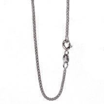 JustNeo Halskette aus massivem 925er-Sterlingsilber mit Popcorn-Kette, Grundketten für Anhänger