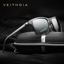 VEITHDIA Sunglasses Sports Outdoor Unisex Aluminum magnesium TR90 Polarized UV400 Lens Vintage Sun Glasses For Male/Female V6108