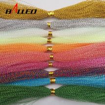 5 Packungen/Angelbinden Crystal Twisted Flashabou Holographic Tinsel Fly Flash für Jig Hook Lure Making Material