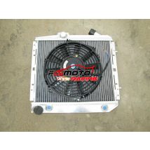 Radiatore interamente in alluminio da 50 mm + ventola di raffreddamento per Renault Super 5 GT R5 R9/11 1.4 Turbo AT 1985-1991 91 90 89 88 87 86 85