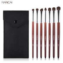 Pro 7 stücke Lidschatten Make-Up Pinsel Set Natürliche Haar Holz Griff Blending Shader Highlighter Pinsel Make-Up-Tools brochas