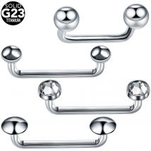 1 Stück G23 Titan Micro Dermal Piercing Kristall Dermal Anchor Piercing Top Interne & Externe Haut Taucher Oberfläche Piercing Schmuck