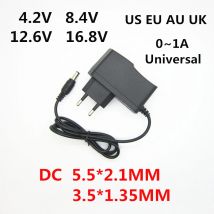 AC 100-240V DC 4.2V 8.4V 12.6V 16.8V 1A 1000MA Zasilacz 4.2 8.4 12.6 16.8 V Volt ładowarka do akumulatorów litowych 18650