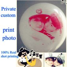 Maßgeschneiderte Luftballons mit Logo. Hundert Tage Hochzeitstag, bedrucktes Foto, Heliumballons,