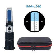 Rifrattometro Brix portatile ad ampio raggio 0-90% contenuto di zucchero di miele strumento di misurazione specifico uso di zucchero alimentare bevande alla frutta