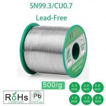 500 g 1,1 LB Lötdraht Sn99,3 Cu0,7 Kolophoniumkern für elektrisches Löten RoHs