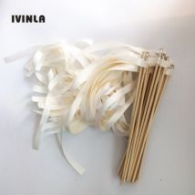50/20/10 teile/los Antike weiße band hochzeit zauberstäbe Twirling Streamer hochzeit band stick für hochzeit dekoration