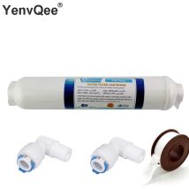 10 Zoll T33 mit Anschlüssen Wasserreiniger INLINE KOKOSNUSS Carbon Post WASSERFILTER 5MICRON CARBON FILTER FÜR REVERSE OSMOSE