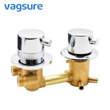 Thermostatische Duscharmaturen 2/3/4 Auslass 10 cm/12,5 cm Intubation Messing Mischventil Wasserhahn