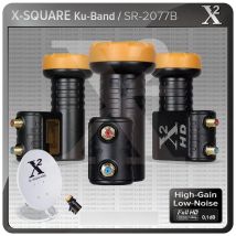 X-Square Ku Band LNB Noise Figure:0.1dB Supper Quality 4k Universal Twin LNB For Satellite TV Receiver Dish TV LNBF