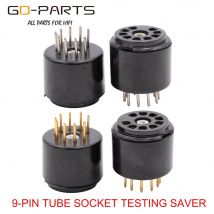 Bakelit 9pin Vakuum Rohr Buchse Prüfung Schoner Für 6DJ8 12AX7 ECC83 B339 CV492 6L13 12AU7 ECC82 B329 CV491 Hifi Rohr AMP DIY 2 PC