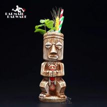 450ml Keramik Tiki Becher Kreative Porzellan Bier Wein Becher Tasse Bar Werkzeug