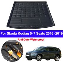 Für Skoda Kodiaq 5 Sitzer 7 Sitze 2016 2017 2018 2019 Auto Auto Hinten Trunk Cargo Mat Fach Boot Liner teppich Protector Boden Matten