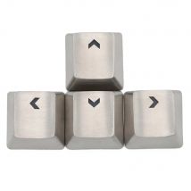 Teamwolf edelstahl MX Keycap silber farbe metall keycap für mechanische tastatur gaming schlüssel pfeil schlüssel licht durch zurück lit