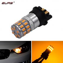1pcs Canbus PW24W PWY24W LED Bulbs 3014 30smd Turn Signal Light Daytime Running Light DRL Amber yellow White Error Free 12V 24V