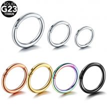 1PC G23 Titan Tiny Nasenloch Segment Septo Nasenringe Captive Ohr Nase Hoop Piercings Clip auf Helix Ringe Sexy körper Schmuck 18G