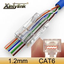 Xintylink rj45 stecker cat6 ethernet kabel stecker cat5e rg45 netzwerk utp RG RJ 45 katze 6 unshielded cat5 jack modular keystone