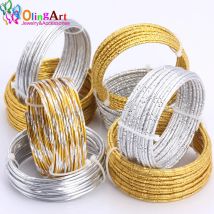 1M/5M Los 2,0mm Verschiedene Muster Aluminiumdraht Gold/Silber Weiche Handwerk Vielseitig Neue Metalldraht DIY Handgemachte Schmuckherstellung