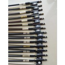 1 PC Qualität Carbon Fiber Violine Bogen 4/4 Ebenholz Frosch Verschiedene arten mit Weißen Bogen Haar Cooper betrug