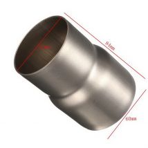 Heavy Duty Edelstahl Auspuffrohr Adapter Reduzierstück 60 bis 51 mm Motorrad Auspuffrohr Assy Rohr Verbindungsrohr Auspuffadapter