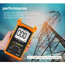 BT-6688B Megohmmetro Tester di resistenza di isolamento digitale da 200 Gig Ohm, tensione di prova 500 V/1 kV/2,5 kV/5 kV, range automatico, retroilluminazione
