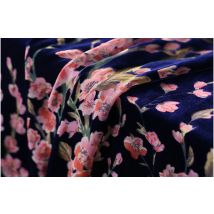 Bluey Samt Stoffe 3d Seide Stoff Minky Blumen Velours Thermocollant Tissu Japonais Kleid Breite 115cm Anzug Baumwolle Stoff Meter