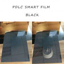 Sunice 10cm x 10cm Schwarz PDLC Smart Fenster Tönung Film Schaltbare Privatsphäre Film Kleine Größe Probe Glas Aufkleber selbst klebe