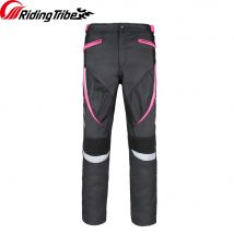 Pantaloni da donna stile slim fit Lady motociclismo pantaloni riflettenti traspiranti con ginocchiere inserti e fodera impermeabile HP-20