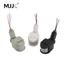 Sensore di movimento 220V 12V Rilevatore di movimento Sensore PIR a infrarossi automatico 220V Interruttore della luce timer esterno con rotazione di 180 gradi