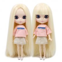 ICY DBS Blyth puppe bjd spielzeug blonde elfenbein gerade haar weiß haut joint körper 1/6 30cm