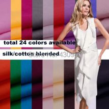 Super Deal! Seiden-/Baumwollstoff, reines weißes Seidenmaterial für Kleiderfutter, Seiden-Baumwollgewebe, leichte, weiche Seidenfutter
