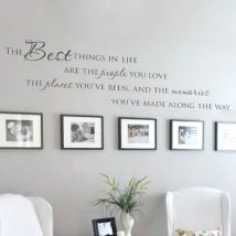 Vinyl-Wandaufkleber „The Best Things In Life“ ~ Love Memories Wall Quote Home Art Vinyl-Aufkleber, groß, neu