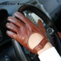 Echtes Leder Handschuhe Männlich Ungefüttert Importiert Schaffell Männer Fahren Lokomotive