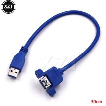 High Speed USB 3.0 Stecker auf Buchse USB 3.0 Verlängerungskabel Draht Computer Host Panel Mount Schraube USB Stecker Adapter