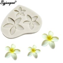 Plumeria Blume Silikon Form Fondant Form Kuchen Dekorieren Werkzeuge Schokolade Gumpaste Süßigkeiten Ton Formen M2352