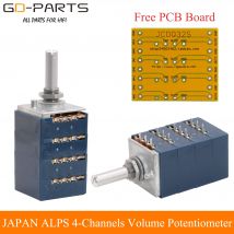 Neue Orignal JAPAN ALPS 4 Kanäle Lautstärke Potentiometer Dämpfer LOG 10KA 50KA 100KA RK27 Typ Hifi