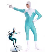 Die Increedibles Frozone Superhero Kostüm Weiß und Licht Blau Spandex Frozone Cosplay Kostüm