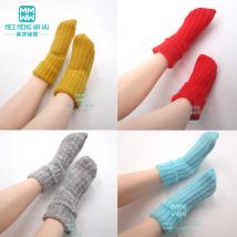 Passend für Blyth Azone Puppenzubehör, modische, bonbonfarbene Socken in Rosa, Weiß, Rot, Braun