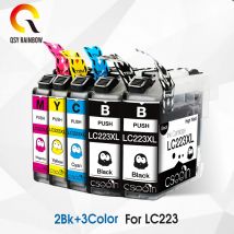 5 uds LC223 XL LC 223 cartucho de tinta para impresora Brother DCP-J562DW J4120DW MFC-J480DW J680DW J880DW J4620DW J5720DW J5320DW
