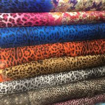 Limitid menge leopard gedruckt Seide chiffon stoff natur seide stoff