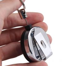 Tragbare Mini Key Schnalle Metall Körper Stahl String Sicherheit Schlüssel Halter Schlüsselbund Einziehbare Seil Keychain Anti-Verloren Schlüssel kette geschenk VL