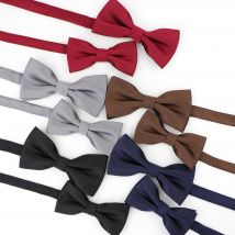 Solide Eltern-Kind Partei Bowtie Set Design Nette Klassische Baby Kind Schmetterling Satin herren Klassische Mode Bowties