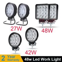 4 zoll 18W 27W 48W Offroad Auto 4WD Lkw Traktor Boot Anhänger 4x4 SUV ATV 12V Spot Flut LED Licht Bar LED Arbeit Licht