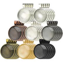 JUYA 10 Stück Anhänger-Cabochon-Basis, DIY-Schmuckherstellung, 25 mm Innengröße, plattiert, Kunsthandwerk, Fassung, Halskette, Schmuckzubehör, Zubehör