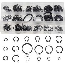 225PCS Sicherungsring Set Externe/Interne Halte E-typ Cir clip Lock Snap Beibehaltung Ring Sortiment Set löcher welle Kragen Washer