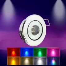Mini-LED-Strahler, dimmbar, 3 W, DC12 V, Deckeneinbauleuchte, 220 V, 40–45 mm, Schmuckbeleuchtung, Downlight für Schrankvitrine