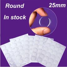 12mm 20mm 25mm Adesivi in resina con cupole epossidiche rotonde trasparenti per gioielli artigianali fotografici Accessorio per la creazione fai-da-te (K05338)